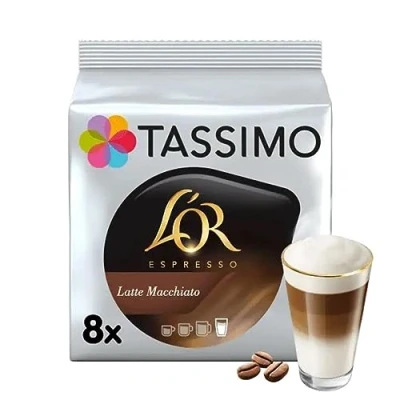 Image of Tassimo L&#039;OR Latte Macchiato Coffee Pods, 8 each