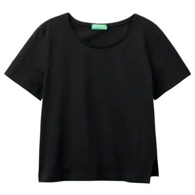 Image of United Colors of Benetton Women&#039;s 3096d106o t Shirt, Black 100, XS