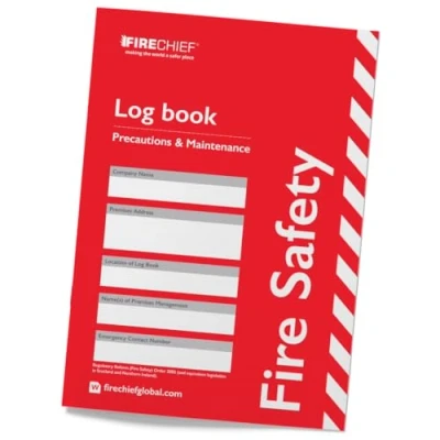 Image of Firechief® Fire Safety Log Book for The Office, Workplace and Commercial Premises Guide Record Alarm Landlords, Businesses Schools