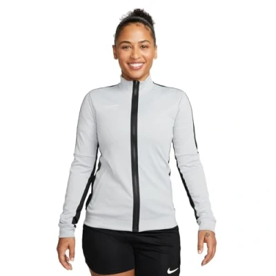 Image of NIKE DR1686 012 W NK DF ACD23 TRK JKT K Jacket Women&#039;s WOLF GREY/BLACK/WHITE Size XL