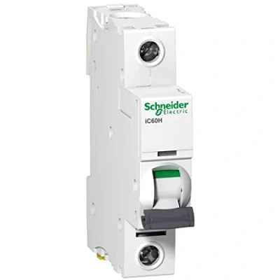 Image of Schneider Electric A9F54125 iC60H 1 Module Single Pole Type C MCB 25A 10kA (C60HC125)