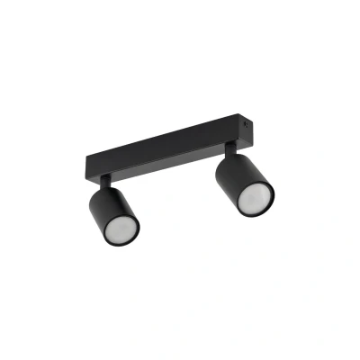 Image of Top Twin Ceiling Spotlight Black 2xGU10