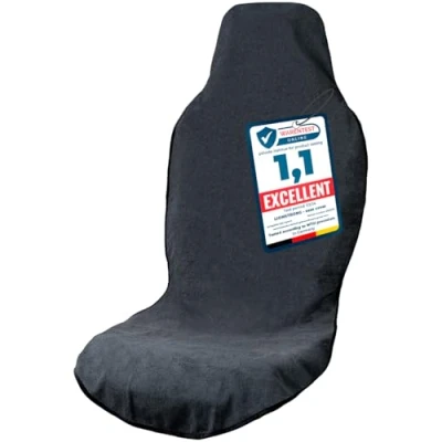 Image of LIONSTRONG® Car Seat Covers for Cars [Waterproof] Waterproof After Gym Dirt Resistent Washable Automotive Sweat Towel Cover Universal Microfibre