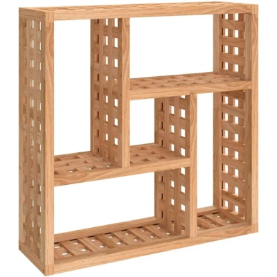 Image of vidaXL Wall Shelf 49x15x49 cm Solid Wood Walnut