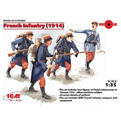Image of ICM ICM35682 1:35 French Infantry (1914) 4 Figs