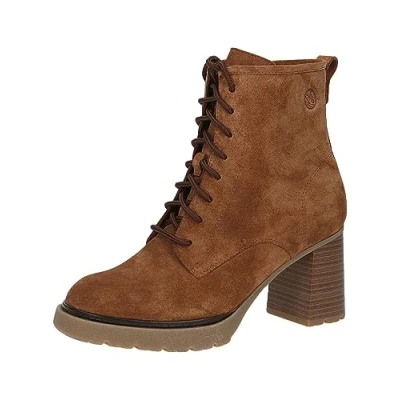 Image of CAPRICE Women&#039; 9 26107 41 Lace Up Heeled Ankle Boot, Cognac, 7.5 UK