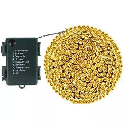 Image of Fabulouz Battery Operated Christmas LED Fairy String Lights (Warm White, 400 Lights)