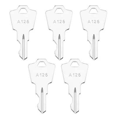 Image of Create idea 5Pcs Metal Ignition Keys Replacement A126 Compatible with APEM KAC ELEDIS Switch Start Key