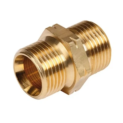 Image of ROTHENBERGER Industrial Double Nipple, 2X G 3/8 L Gold