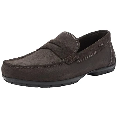 Image of Geox Men&#039;s u Moner w 2fit d Moccasin, Dk Brown, 9 UK