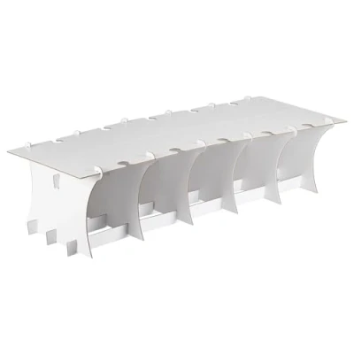 Image of Ginger Ray Grazing Board and Drink Stand Decoration for Weddings 20cm x 80cm, White