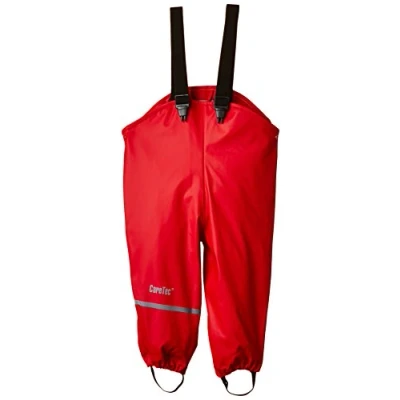 Image of CareTec Girls Overall Pu W/O Fleece Rain Trousers, Red (402), 86 UK