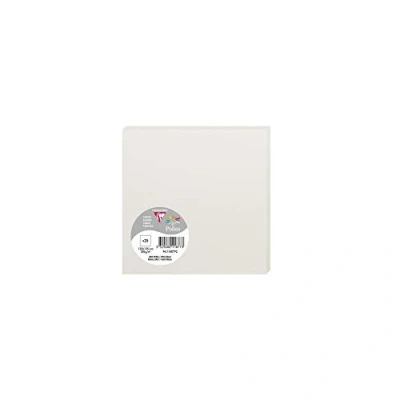 Image of Clairefontaine Ref 11877C Pollen Card (Pack of 25 Sheets) 135 x 135mm Sized, Acid Free, Inkjet &amp; Laser Compatible, Easy to Write On, 210gsm Pearl Grey