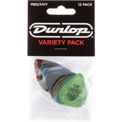 Image of Jim Dunlop PVP102 Variety Medium/Heavy Guitar Pick Player Pack (Pack of 12)