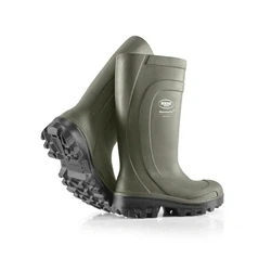Image of Safety Boots for Men and Women with Steel Toecap Sole, Non Slip, Wide fit, Winter Insulating up to 50 Degrees, Shock Absorbing Heel, Green, UK 8 Mens Size