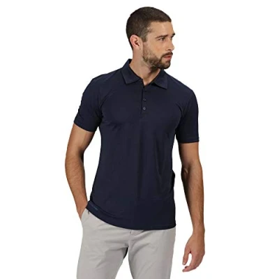 Image of Regatta Professional Mens Honestly Made Recycled Polo Shirt Navy