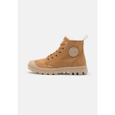 Image of Palladium, PAMPA HI ZIP WOOL, Sneaker Boots female, Beige, 3.5 UK