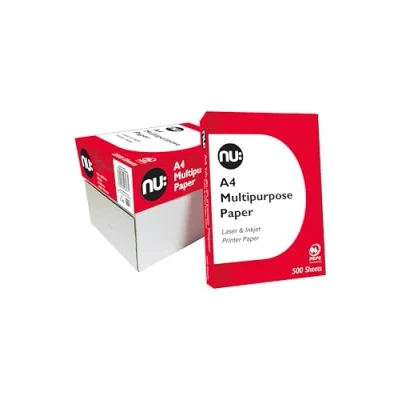 Image of NU A4 Copier Paper Box of 5 Reams