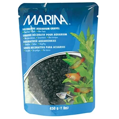 Image of Marina Decorative Aquarium Gravel, 450 g, Black