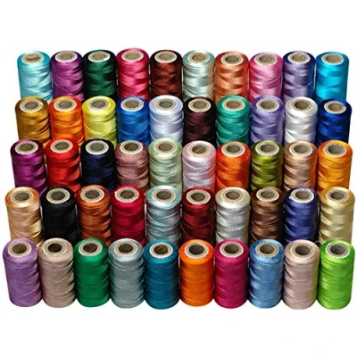 Image of 50 Colours Embroidery Machine Thread for Brother Babylock Janome Singer Pfaff Husqvarna Bernina Machines, 25