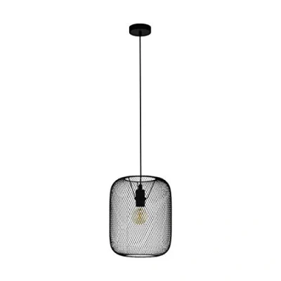 Image of EGLO Pendant Light, Alloy Steel, Black