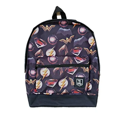 Image of Justice League Backpack, Aquaman, Superman, Batman, The Flash, Cyborg &amp; Wonder Woman