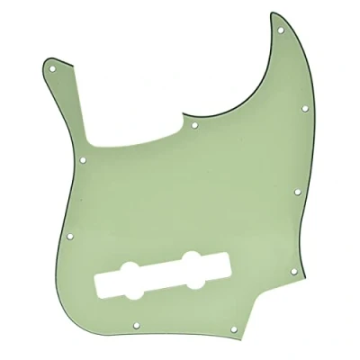 Image of Dopro 5 String Jazz Bass Pick Guard J Scratch Plate for USA/Mexican FD Mint Green 3 Ply