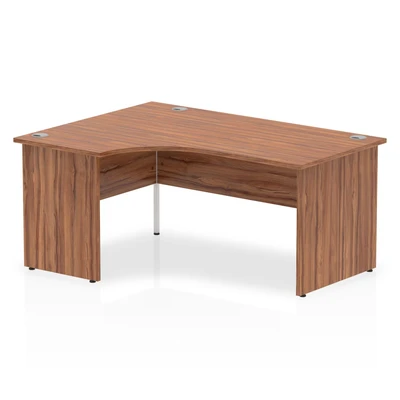 Image of Impulse Panel End 1600 Left Hand Crescent Desk Walnut I0
