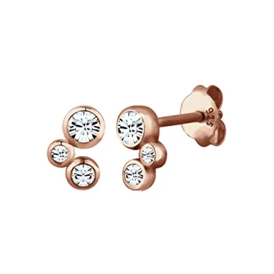 Image of Elli Earrings Classic Crystals 925 Sterling Silver