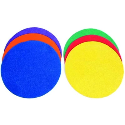 Image of Sure Shot Unisex Child Throw Down Spots (pack Of 6) Blue/Green/Yellow/Blue/Purple/Red, 25 cm