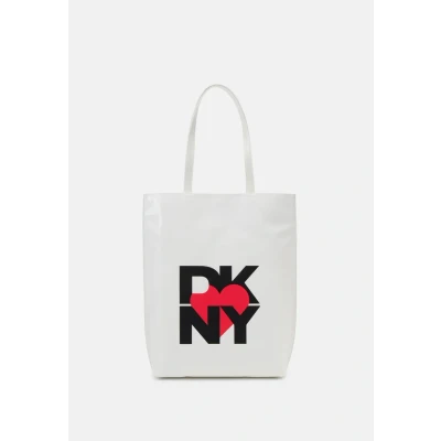 Image of DKNY Heart OF NY Tote bag, Women&#039;s, Size: One Size, White