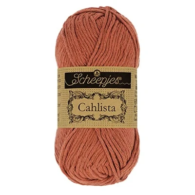 Image of Scheepjes Cahlista 504 Brick Red Yarn 10x50g