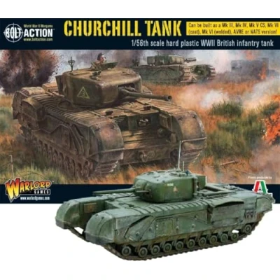 Image of WarLord Bolt Action World War II British Churchill Tank (28mm) (plastic) Games/Italeri