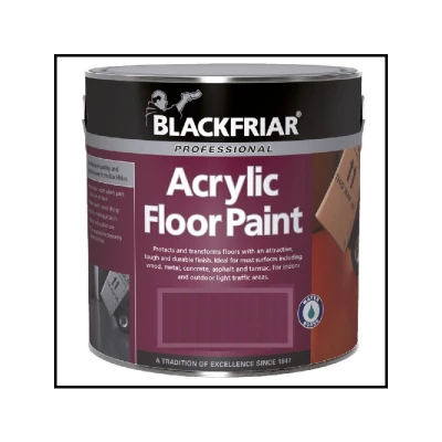 Image of Acrylic Floor Paint Hard Wearing White 1 Litre Blackfriar