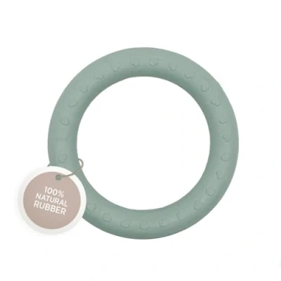 Image of HEVEA Kawan Teething Ring for Babies 100% Natural Rubber Soothing Teether Toy, BPA Free &amp; Vegan, Easy Grip Gums (Seafoam Blue)
