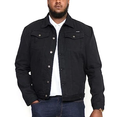 Image of DUKE D555 Men&#039;s Long Sleeve Jeans Black XXXX Large