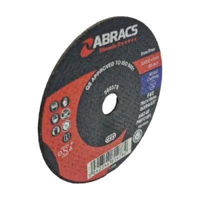 Image of Abracs Cut Off Wheels Thin Metal Cutting Discs For Angle Grinders 75mm x 1.0mm 10mm (4&quot;) 10 Pack
