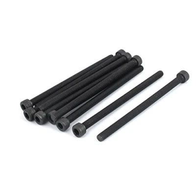 Image of Sourcingmap M6x100mm Hex Bolt Socket Head Cap Machine Screws Fasteners Black 10Pcs