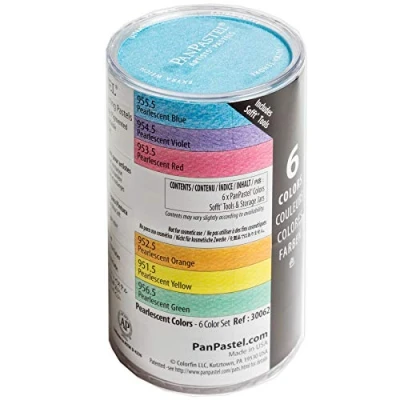 Image of PanPastel Ultra Soft Artist Pastel 9ml 6 kg Pearlescent, 14 Piece Set