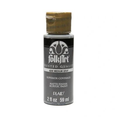Image of Folk Art Acrylic Paint, Medium Gray, 2 oz