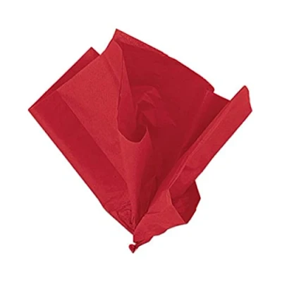 Image of Vibrant Red Tissue Sheets (50cm x 66cm) 10 Count Premium Quality, Large Gift Wrapping Paper for Crafts, Decorations, and Special Occasions