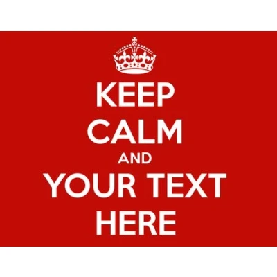 Image of Personalised Keep Calm And Premium Quality Mouse Mat 24 x 19cm