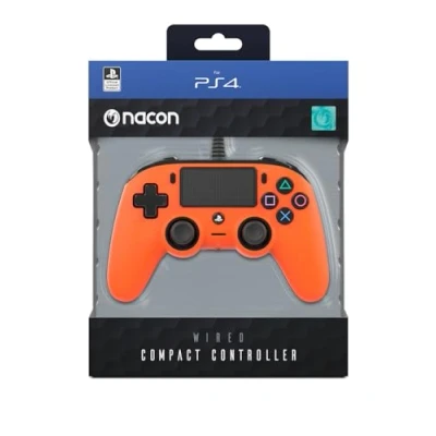 Image of Nacon Oficial PS4 Wired Compact Controller Orange