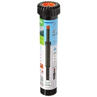 Image of Claber 50945 90006 Pop Up Sprinkler Adjustable, Black/Orange