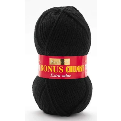 Image of Sirdar (Hayfield) Bonus Chunky Knitting Wool/Yarn Black 965 per 100g ball