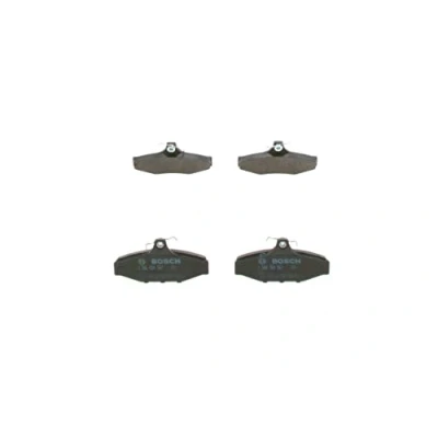Image of 48413050A0, 5000484130 Brake pad set BOSCH 0 986 424 561 Low Metallic with integrated wear sensor anti squeak plate, mounting manual