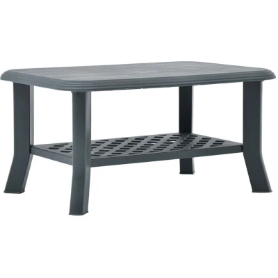 Image of vidaXL Coffee Table Green 90x60x46 cm Plastic
