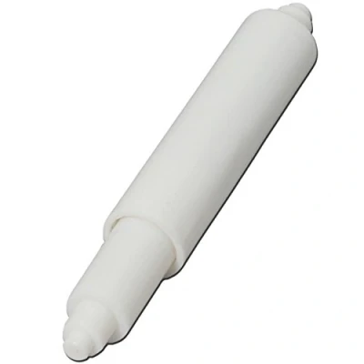 Image of Replacement Toilet Roll Holder Standard Size White Spindle Spring Roller
