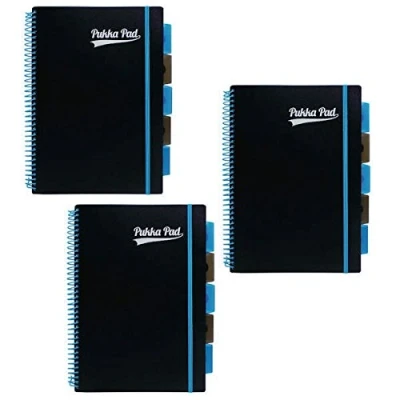 Image of Pukka A4 Neon Signature Project Book (Pack of 3)