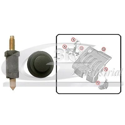Image of 013711, 013723, 013768, 0137F6, 13711 Buffer, engine cover 3RG 80203